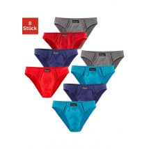 le jogger® Slip »Minislip«, (Packung, 8 St.), knappe Form, schöne Farben mit kontrastfarbenen Pipings