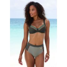 LASCANA Bügel-Bikini-Top »Yuna«, mit kontrastfarbenen Einsätzen