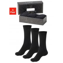 John Devin Businesssocken, (Packung, 3 Paar), mit längerer Schaftlänge, verpackt in einer Box