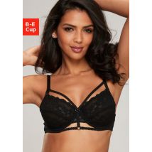 petite fleur goldfarben Bügel-BH, mit einzigartiger Bänder-Optik, sexy Dessous, Reizwäsche