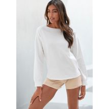 Bench. Loungewear Sweatshirt, mit gerafften Ärmelbündchen, Loungeanzug