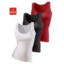 Vivance active Unterhemd, (3er-Pack), aus weicher Microfaser, Tanktop, Unterziehshirt