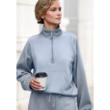 Copenhagen Studios Langarmshirt, aus hochwertigem Material mit Stehkragen und Reissverschluss