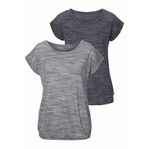 Beachtime Kurzarmshirt »mit Struktureffekt«, (2er-Pack), aus pflegeleichter Qualität