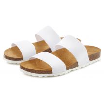 Vivance Pantolette »Sandale, Mule, offener Schuh,«, mit komfortablem Korkfussbett und elastischen Riemen