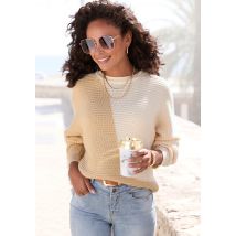 Vivance Strickpullover, in Colorblock-Optik, Rundhals