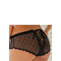 petite fleur goldfarben Panty, hinten mit verführerischer Schnürung