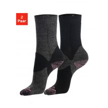 Bench. Wandersocken, (Packung, 2 Paar), Wollsocken aus flauschigem Material mit 36% Wolle