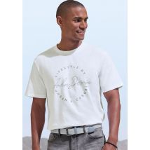 John Devin T-Shirt, Rundhalsshirt mit Print aus reiner Baumwolle