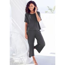 Vivance Dreams Pyjama, (2 tlg.), in weicher Ripp-Qualität