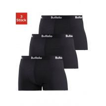 Buffalo Boxer »Boxershorts für Herren«, (Packung, 3 St.), mit Overlock-Nähten vorn