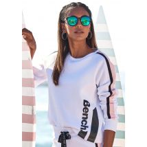 Bench. Sweater, kurze Form mit Kontraststreifen, Loungeanzug