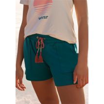 Vivance Sweatshorts, Kurze Hose mit aufgesetzten Taschen und Kontrastkordel, Loungewear