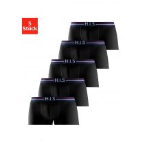 H.I.S Hipster, (Packung, 5 St.), knapp sitzende Boxershorts mit Streifen aus Baumwollmischung