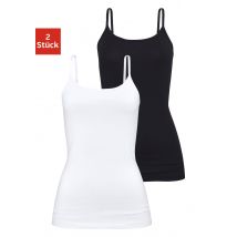 H.I.S Unterhemd, (2er-Pack), aus elastischer Baumwoll-Qualität, Spaghettiträger-Top, Unterziehshirt