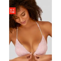 LASCANA Bralette, ohne Bügel mit extravaganten Perlen-Trägern, sexy Dessous