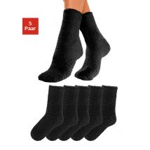 Lavana Kuschelsocken, (Packung, 5 Paar), ideal als Hausschuhersatz