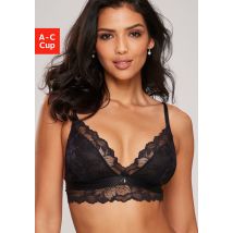 LASCANA Bralette-BH, aus edler Spitze mit hübschem Unterbrustband in Satin-Optik, Dessous