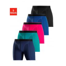 AUTHENTIC LE JOGGER Langer Boxer, (Packung, 5 St.), mit zweifarbigem Webbund und längerem Bein