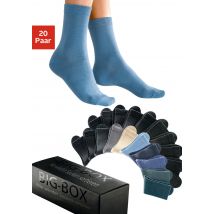 Go in Basicsocken »mit Baumwolle und Komfortbund, ohne drückende Naht«, (Box, 20 Paar)