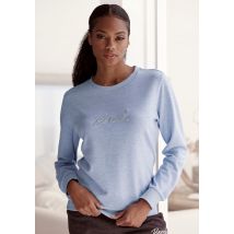 Bench. Loungewear Sweatshirt »-Loungeshirt«, mit glänzender Logostickerei, Loungewear, Loungeanzug