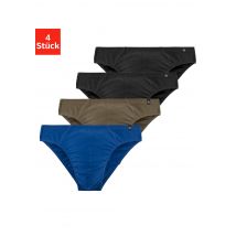 le jogger® Slip, (Packung, 4 St.), schmaler Bund mit Markenlabel