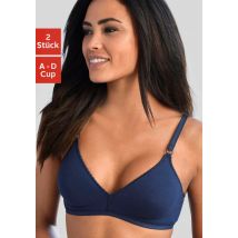 petite fleur Bralette-BH, ohne Bügel aus angenehm weicher Baumwollqualität, Basic