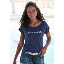 Beachtime T-Shirt »mit Frontdruck "Never too late"«, aus weicher Baumwoll-Qualität