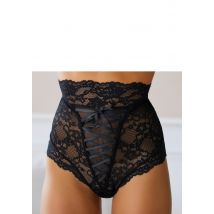 petite fleur goldfarben High-Waist-Slip-Ouvert, mit extravaganter Schnürung, Reizwäsche, sexy Dessous