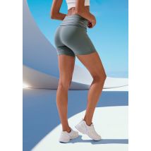 Vivance active Sporthose, Sportshorts mit breiten Bündchen und Druck