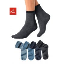 Lavana Kuschelsocken, (Packung, 4 Paar), mit Innenfrottee