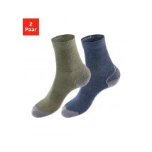 Bench. Wandersocken, (Packung, 2 Paar), Wollsocken aus flauschigem Material mit 51% Wolle