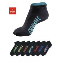 Chiemsee Sneakersocken, (Packung, 7 Paar), mit farbigen Logos