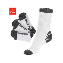 Bench. Tennissocken, (Packung, 3 Paar), mit Pikeestruktur und Mittelfussgummi