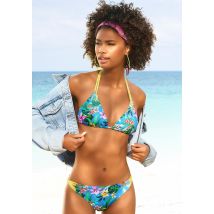 Venice Beach Triangel-Bikini-Top »Hanni«, mit tropischem Print und gelben Details