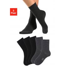 H.I.S Basicsocken, (Packung, 5 Paar), mit besonders weichem Bündchen