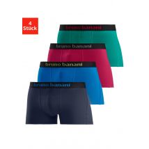 Bruno Banani Boxer, (Packung, 4 St.), mit farbigen Marken-Schriftzug am Bündchen