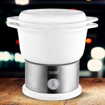 Lecker daheim Turbo-Dampfgarer x weiß/silber