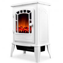 Wohlfühlklima Elektro-Kamin mit Heizfunktion x weiss