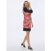 Belli Beaux Bigshirt Rosenzauber 48/50 rot-weiß