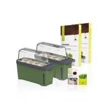 Meine Gartenwelt Kräuterpower Starter Set x dunkelgrün