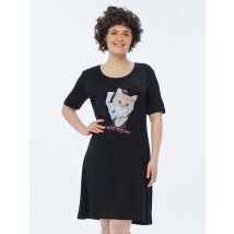 MONACO blue DREAMS Sleepshirt Hello Again 38/40 schwarz
