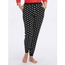 Belli Beaux Loungehose mit Punkten 38 schwarz-weiß