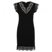 Sarah Kern SILHOUETTE Long Top mit Spitze 34/36 schwarz