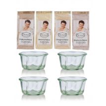 Lecker daheim BIO Geschwinde Guglmupf Backmischung im Glas, Set, 4x 70 g