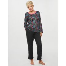 Belli Beaux Pyjama Pfauenliebe 48/50 schwarz