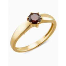 Christian Materne Private Diamonds Solitär-Ring Lab Grown Brillant, rot, 0,50 ct., Gold 585 21 Gelbgold 585