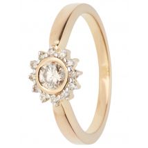 CM Private Diamonds Entourage-Ring, Brillanten 17 Silber 925