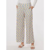 MIALUSSO Palazzohose Easy Portofino-Print 38 bunt