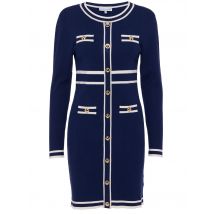 MIALUSSO Strick Kleid 38/40 blau